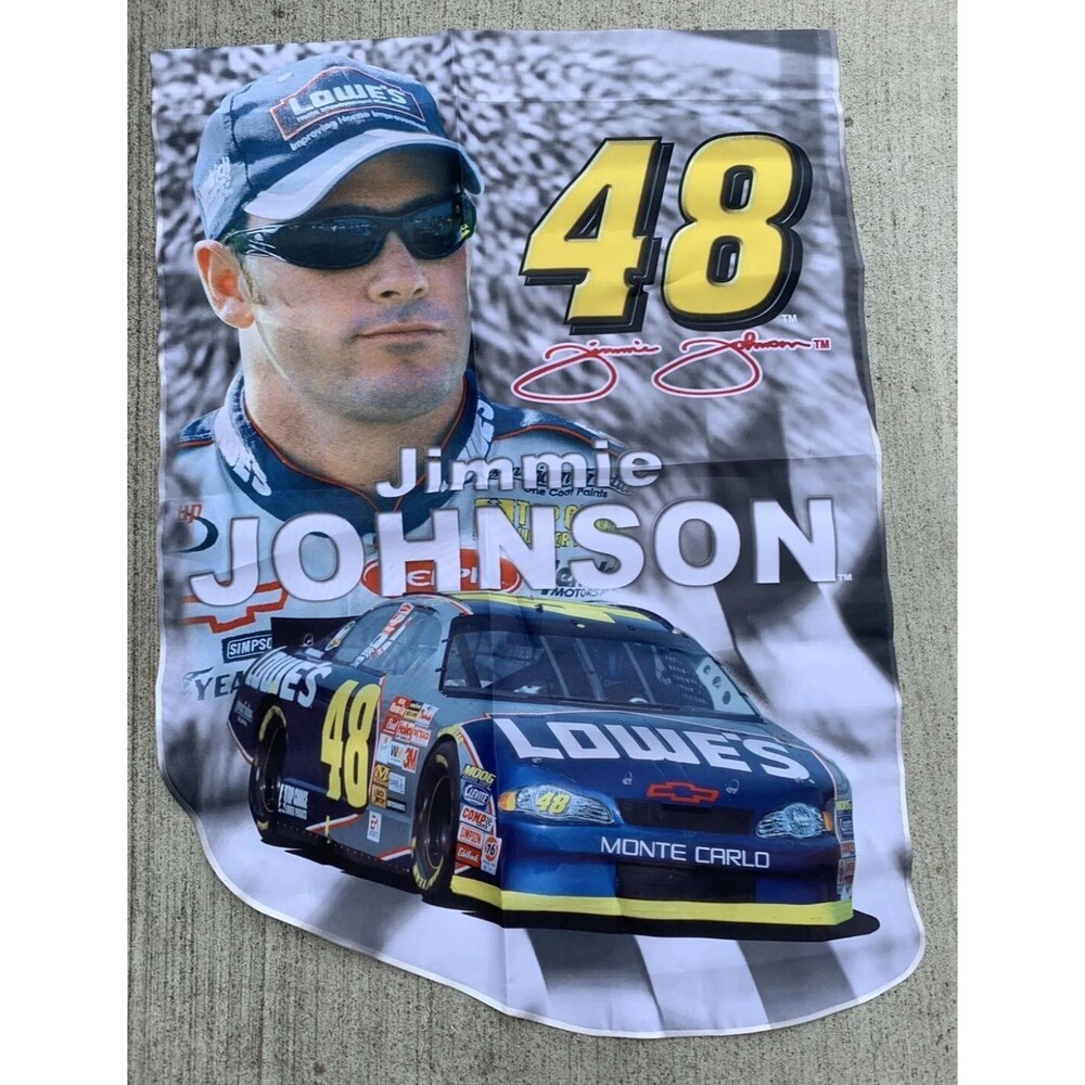 HiRev Die-Cut Flag 2003 NASCAR Jimmie Johnson 28'x40" New in Package